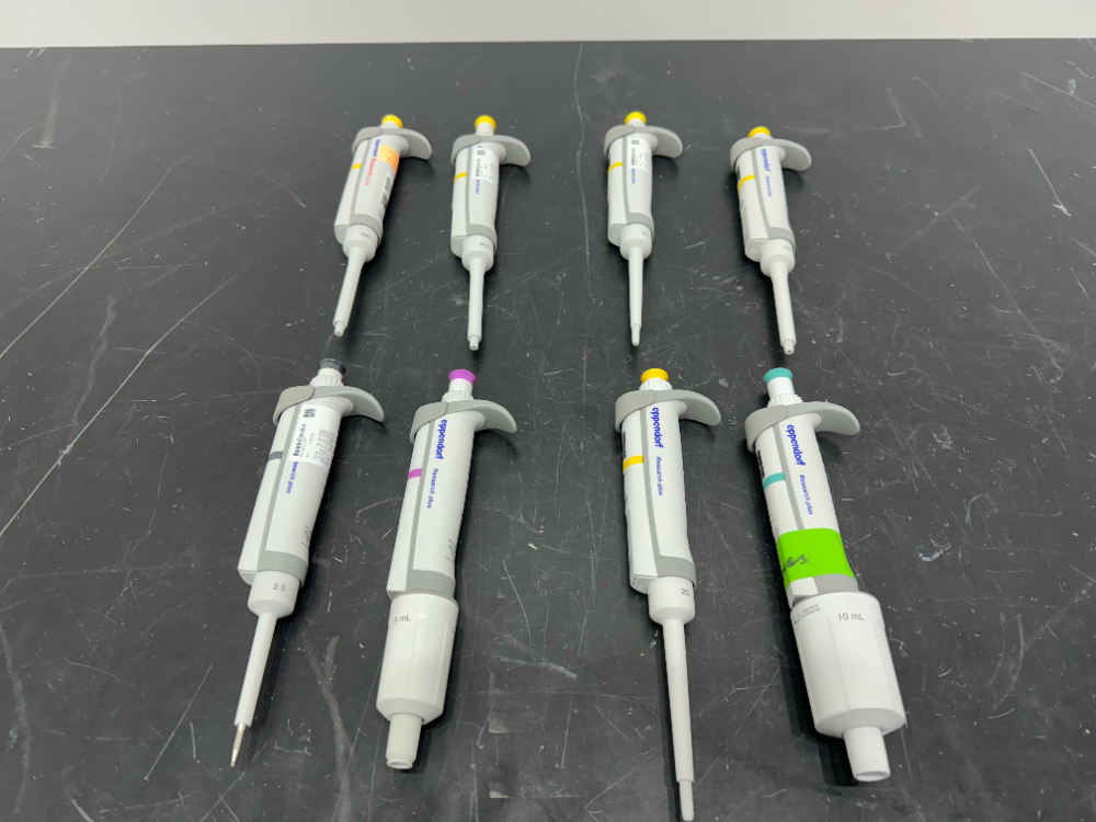 Image of Eppendorf Research Plus Single Channel Pipettes - Quantity 8
